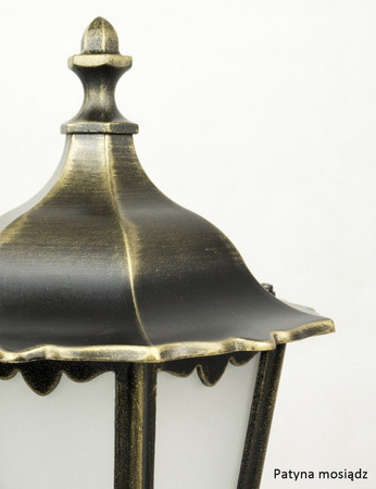 Außengartenlampe LATERNE E27 Retro Classic K 5002/2 114cm schwarz Su-Ma