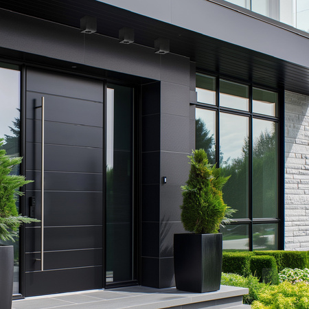 Aufputz-HALOGEN-Wasserdichtes Aluminium-SPOT-TUBE 95 mm IP44 Schwarz AQUARIUS SQUARE Kobi