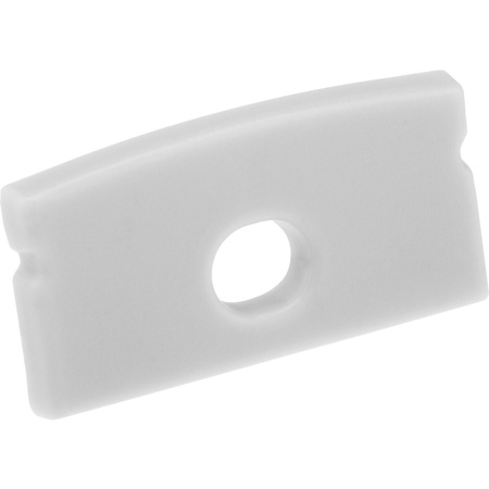 Aluminium LED-Profil KM36 mit Milchglasabdeckung und Endkappen, 2m Silber LUMILED