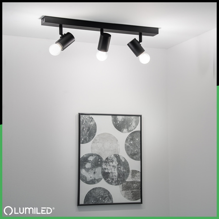 Deckenleuchte SPOT TUBA Reflektor Halogenleuchte 3x E27 GLASA LUMILED