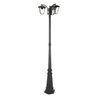 Gartenlampe Laterne 3xE27 Hoch 199CM Schwarz VT-740 V-TAC