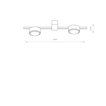 PILLS II Deckenleuchte 8264 Nowodvorski Schwarz 2xGX53 Moderne Deckenleuchte