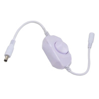 Dimmer für LED-Streifen manueller Controller 6 A 12 – 24 V WEISS