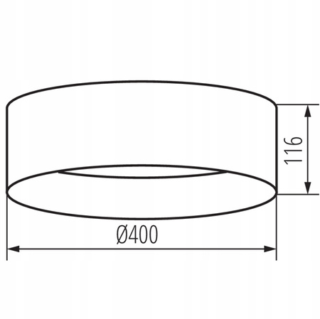 Aufbau LED Deckenleuchten Rifa 17,5W 3000K 40cm rund weiß KANLUX