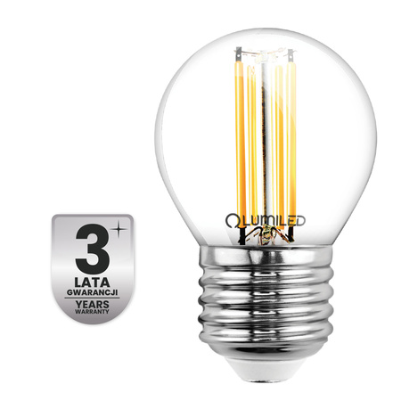 6x LED-Lampe E27 Kugel P45 2,2W 470lm = 40W 4000K neutralweiß 360° Filament Energieklasse A LUMILED