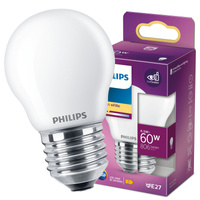 LED-Kugelbirne E27 P45 6,5W = 60W 806lm 2700K warmes Filament milchig PHILIPS