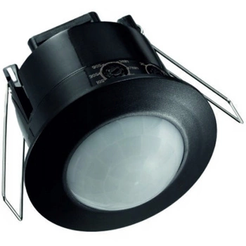 PIR-Bewegungs- und Dämmerungssensor Einbau 360° 6 m Innenbereich Schwarz