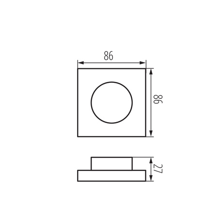 Fernbedienung für LED-Streifen REMOTE L 1 MONO/CCT-W 1-Zone Weiß KANLUX