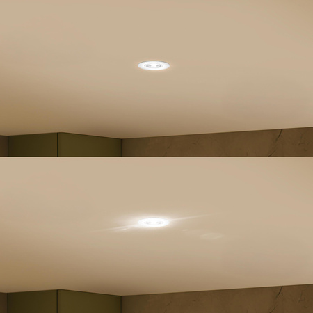 LED-Einbauleuchte 5W 550lm 4000lm Neutral Beweglich Rund Weiß Dimmbar 3-STEP SceneSwitch Koriander Philips