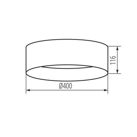 LED Plafond RIFA Deckenleuchte 17,5W Braun KANLUX