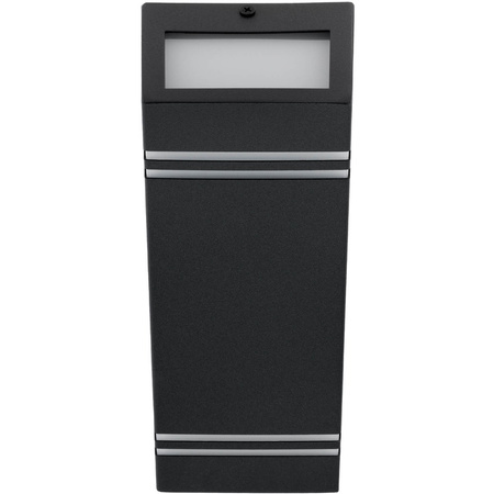 Gartenleuchte NELA Elevation Wandleuchte 2xGU10 IP44 Oben Unten Schwarz