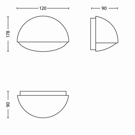 LED Gartenleuchte Wandleuchte DUST myGarden 3W 2700K IP44 Anthrazit PHILIPS