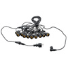 Garten Girlande Outdoor-Lichterkette 10m 10x E27 Glühbirnen SMOKEY 6W 2200K MALUS Lumiled