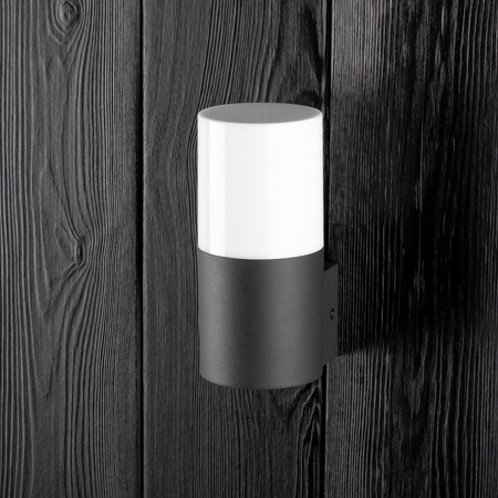 LED-Fassaden-Wandleuchte E27 IP44 17cm Graphit DALLAS GOLDLUX (Polux)