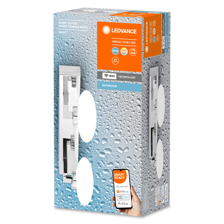 LED Badezimmerspiegelleuchte LED ORBIS Elypse 12W 1000lm warm-kalt 34cm SMART+ WiFi LEDVANCE