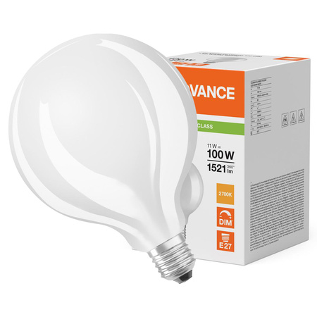 LED Lampen G95 E27 11W = 100W 1521lm 2700K Warmweiß FILAMENT DIMMABLE LEDVANCE