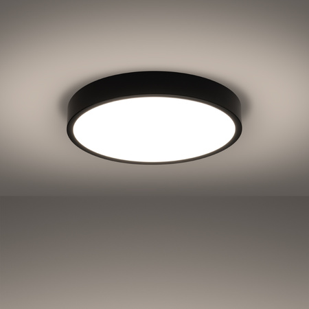 Deckenleuchte Plafond ONYX 50 LED 32W 3000K 2539lm Schwarz Minimalistisch SOLLUX