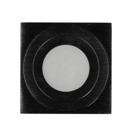 Aufputz-HALOGEN-Wasserdichtes Aluminium-SPOT-TUBE 95 mm IP44 Schwarz AQUARIUS SQUARE Kobi