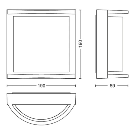 Gartenleuchte LED Wandleuchte SAMONDRA myGarden 12W 4000K IP44 Anthrazit PHILIPS