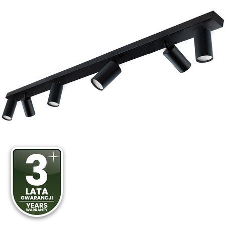 Deckenleuchte mit 6x GU10-Sockeln, Einbaustrahler HALOGEN schräg TABULA SPOT LUMILED