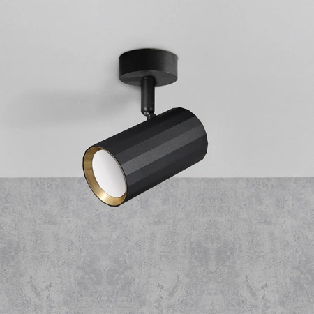 GU10 Schwarzgold NICEA Sanico Goldlux Wand- und Deckenstrahler mit Reflektor