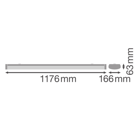 Linearer Lichtstreifen 32W 4160lm 3000K Warm White Linear Ledvance Lampe