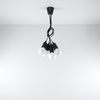 DIEGO LED-Pendelleuchte 5xE27 Hängend Schwarz SOLLUX