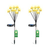 2x Solar-LED-Lampe, Solar Gartenleuchten IP65 3000K CARI LUMILED