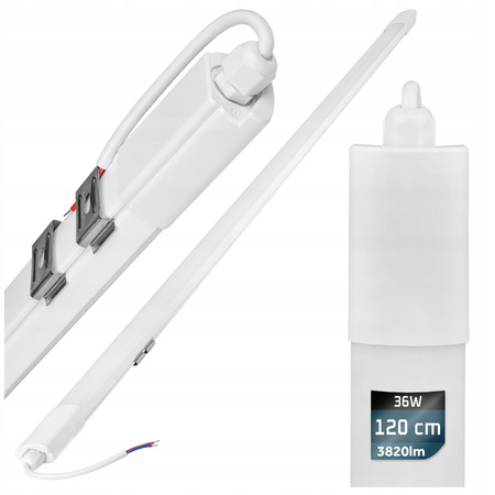 Hermetische LED-Leuchte 36W 120cm kalt 6200K IP65