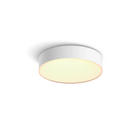 LED-Deckenleuchte Enrave Weiß 9.5W 26cm CCT PHILIPS HUE Bluetooth + Dimmschalter