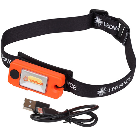 LED COB Stirnlampe Wiederaufladbar Leichtgewicht USB-C 80lm 4000K LEDVANCE