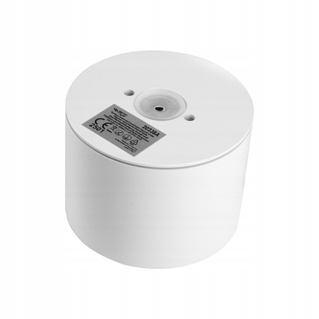 GRANDI LED Aufbau-Halogen-Deckenleuchte GX53 IP54 Rundrohr weiß