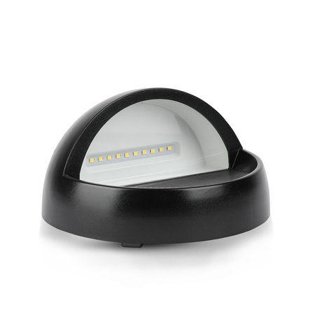 LED-Treppenleuchte 3 W 3000 K rund schwarz Stufenleuchte VT-1182 V-TAC