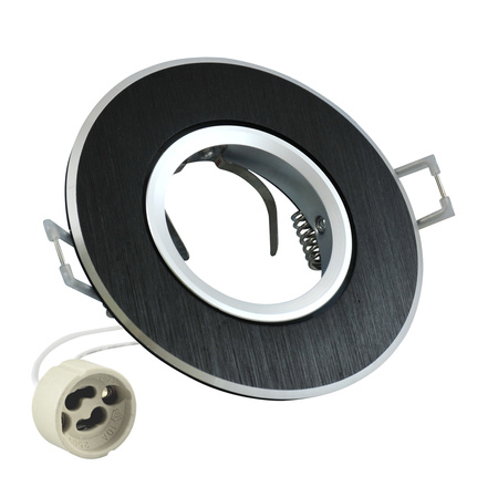 Bewegliche runde Deckenleuchte WEST OPAL Schwarz GOLDLUX (Polux)