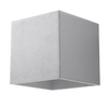 Wandleuchte QUAD 1 G9 Cube Up-Down Minimalistisch Grau SOLLUX