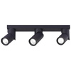 Wandanbau Aufbaulampe Beweglich 3x GU10 Mattschwarz Rita Masterled