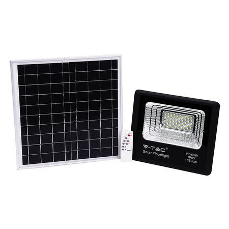 LED Fluter 20W 6000K IP65 + Solarpanel mit Fernbedienung VT-60W V-TAC