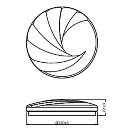 LED-Deckenleuchte Oberfläche 17W 4000K Weiß PHILIPS SHORE CL202 EC RD 40KW HV 06