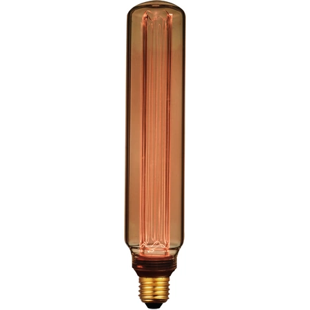 Dekorative LED Lampe E27 T60 4W 180lm 1800lm Warm 320° DecoVintage Amber Pillar GOLDLUX (Polux)