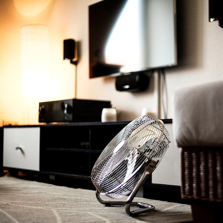 Bodenluftzirkulator FAN 45cm 100W Chrom