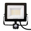 LED-Flutlicht ZUNA2 50W 4500lm 4000K IP44 Schwarz Bewegungsmelder LUMILED