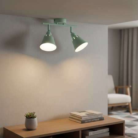 FIONA WANDLEUCHTE Wandleuchte 2xE14 für Decke MINT GOLDLUX (Polux)