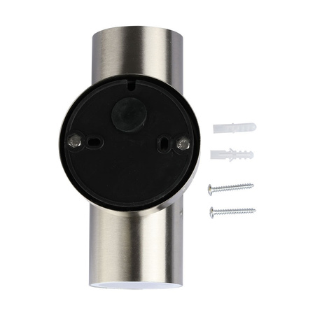 Gartenlampe Wandleuchte GU10 IP44 Oben/Unten Silber VT-7622 V-TAC