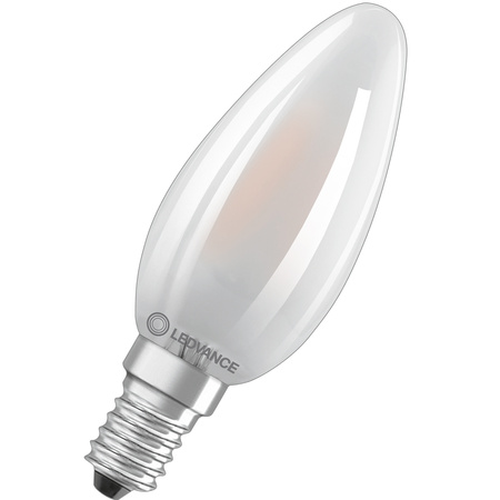 E14 B40 LED Lampen 3,4W = 40W 470lm 2700K Warm 300° DIM Filament LEDVANCE