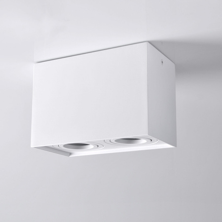 Deckenanbauleuchte Hadar Q2 2xGU10 beweglich rechteckig weiß