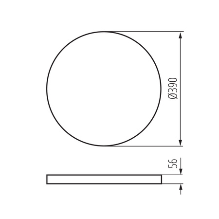 Plafond LED-Deckenpaneel-Anbauleuchte 20W 2060lm CCT RGB Rund Weiß Dimmbar S Kanlux