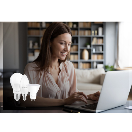 6x LED Lampen E14, Glühbirne P40 10W = 75W 1055lm 180° 6500K kalt LUMILED