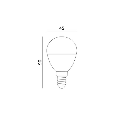 LED-Lampe E14 Ball 9W 900lm 4000K Neutral 200° Premium Kobi