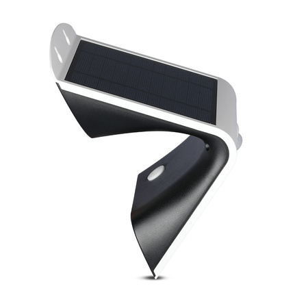 3W Solar-LED-Wandleuchte 4000K+3000K mit Bewegungssensor Weiß + Schwarz VT-767-2 V-TAC