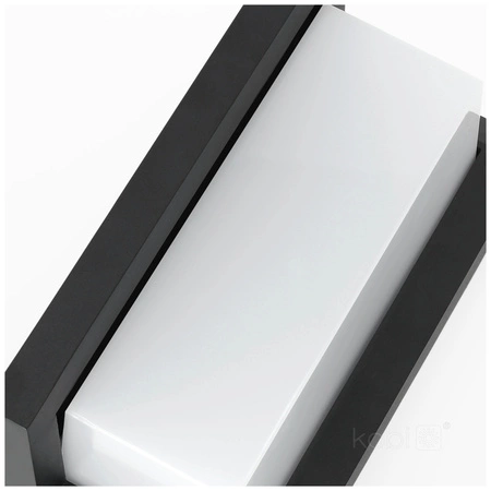 LENTERO 12W 4000K LED-Fassadenleuchte mit Bewegungssensor IP54 Schwarz KOBI